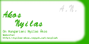 akos nyilas business card